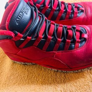 Air Jordan 10 Retro Bulls Over Broadway Men's Sneakers 705178-601 Size 10.5